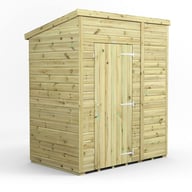 Power 6x4 Premium Pent Windowless Wooden Shed
