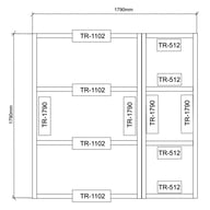 Power 6x6 Wooden Decking Kit Dimensions