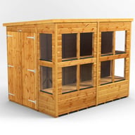 Power 8x6 Pent Potting Shed Double Door
