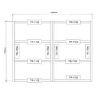Power 6x8 Wooden Decking Kit Dimensions