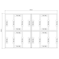 Power 8x12 Wooden Decking Kit Dimensions
