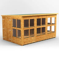 Power 12x8 Pent Potting Shed Double Door