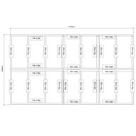 Power 8x14 Wooden Decking Kit Dimensions