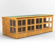 Power 18x8 Pent Potting Shed Double Door