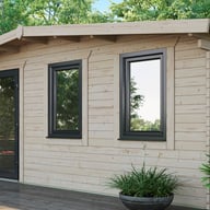 Power Chalet 16x20 Log Cabin Door Left