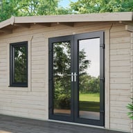 Power Chalet 16x20 Log Cabin Door Right