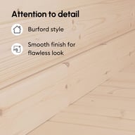 Power apex aluminium log cabin 7 Skirting