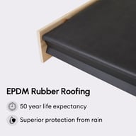Power apex aluminium log cabin 4 EPDM