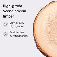 Power apex aluminium log cabin 1 High-grade timber