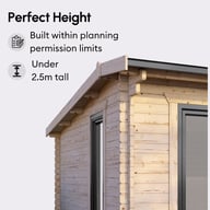Power apex log cabin garage 8 Under 2.5m