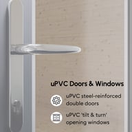 Power canopy log cabin 2 uPVC