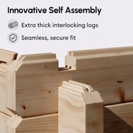 Power apex aluminium log cabin 3 Innovative Self Assembly