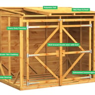 Power Pent Bike Shed Technical Spec