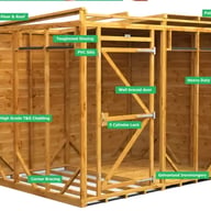 Pent Security Shed technical Image