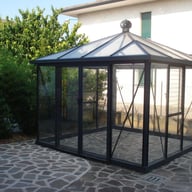 10x10 Janssens Pyramide Orangery Greenhouse Black