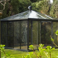 10x10 Janssens Pyramide Orangery Greenhouse Grey Powdercoating