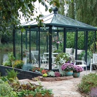 12x12 Janssens Pyramide Orangery Greenhouse Green