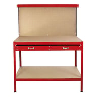 Bulldog 120cm Workbench with Drawers and Pegboard