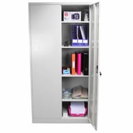 Bulldog 180cm Metal Filing Cabinet Grey