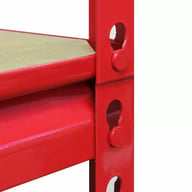 Bulldog 75cm 5 Tier Shelving Fixings Red