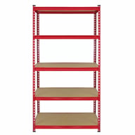 Bulldog 5 Tier Shelving Unit Red