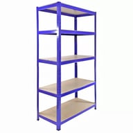Bulldog 90cm 5 Tier Shelving Blue