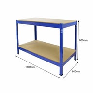Bulldog Workbench 100cm Dimensions Blue