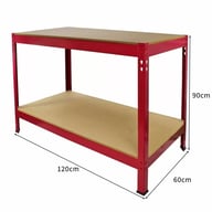 Bulldog Workbench 120cm Dimensions Red