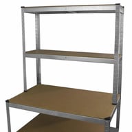 Bulldog Workbench Shelves 100cm Silver