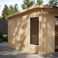 Power 20x10 Apex Aluminium Log Cabin 44mm image 3