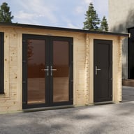 Power 16x12 Apex Combi Log Cabin 44mm image 2