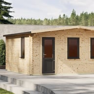 Power 16x16 Apex Deluxe Retreat Log Cabin 44mm image 4