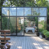 Janssens Modern Pent Roofed Greenhouse Black