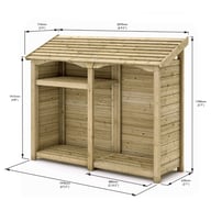 Premium Heritage Double Log Store - view 3