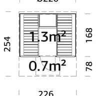 Palmako Anita 1.3 Glass Wall Home Sauna