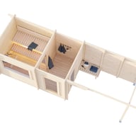 Palmako Sanna 6.8 Canopy Home Sauna