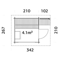 Palmako Sanna 4.1 Home Sauna