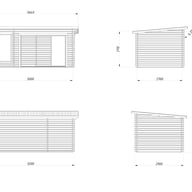 Palmako Sanna 12.8 Double Glazed Home Sauna