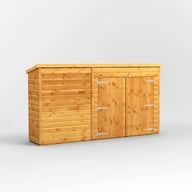 Power Pent 10x2 Wooden Bike Store