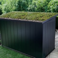 Hormann Meta Garden Storage Shed Green Roof Frame