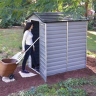 Palram 4x6 Plastic Skylight Grey Shed Garden Tool Storage
