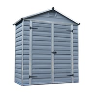 Palram 6x3 Plastic Skylight Garden Shed in Grey
