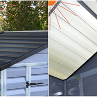 Palram Plastic Skylight Grey Shed Translucent Roof
