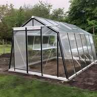 ACD 10x10 Sloping Wall Greenhouse RAL Colour