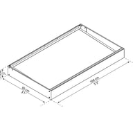 Palram Nancy 1500 Door Canopy Dark Grey Dimensions