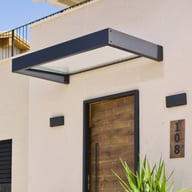 Palram Nancy 1500 Door Canopy Dark Grey Struts