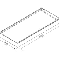 Palram Nancy 2150 Door Canopy Dark Grey Dimensions