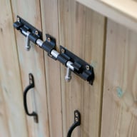 Garden Village Double Wooden Bin Store Handles