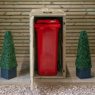 Garden Village Single Wooden Bin Store