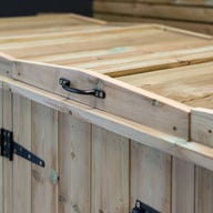 Garden Village Wooden Bin and Box Store Detail